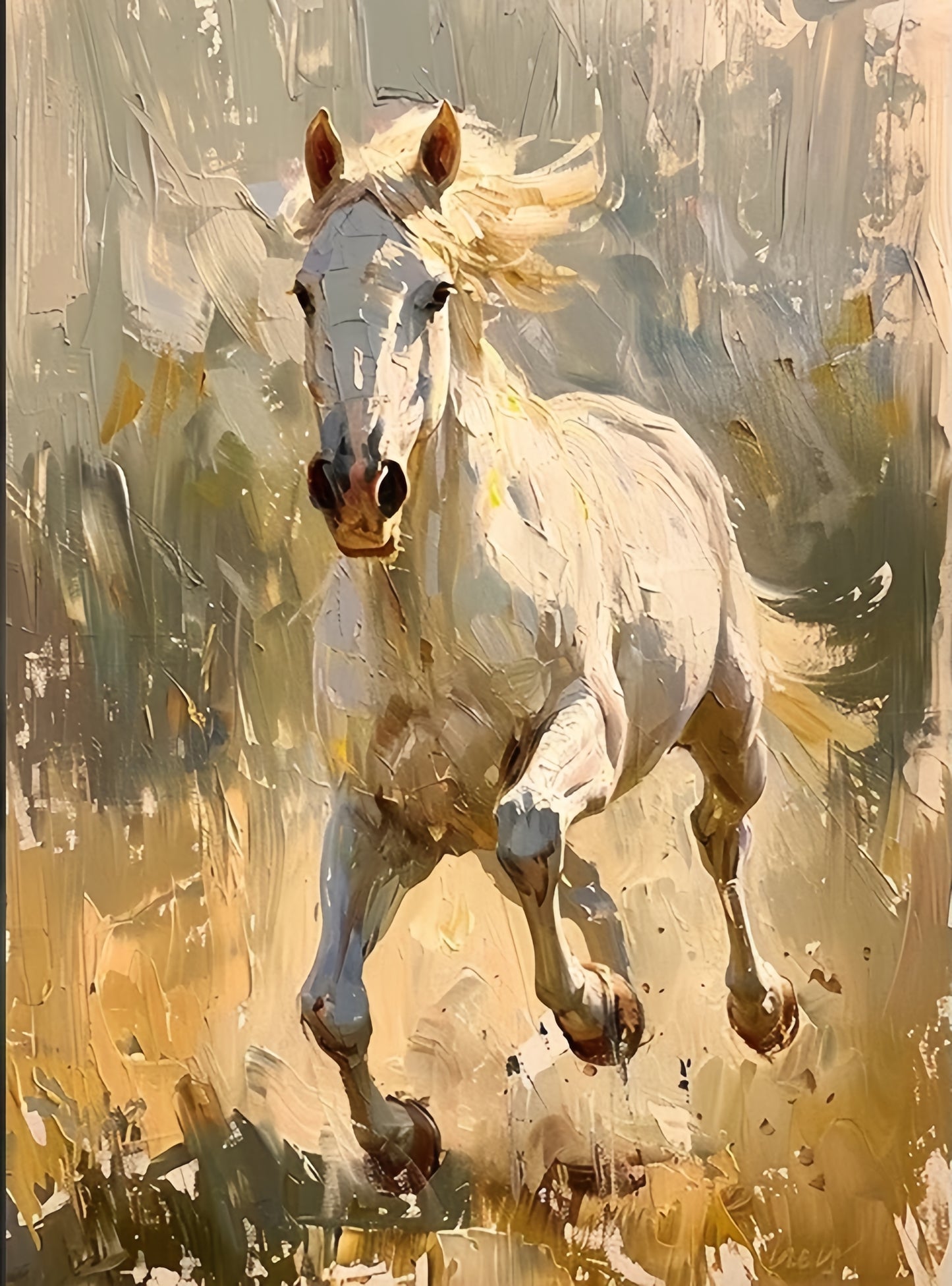 Paint by Numbers Kit Running Horse