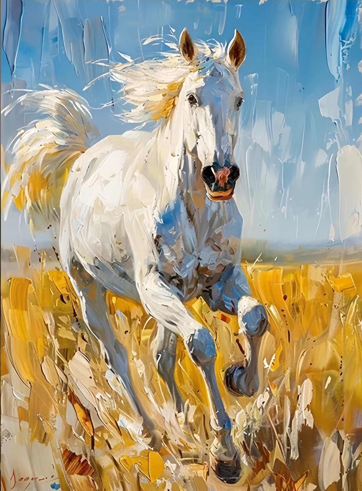 Paint by Numbers Kit Running Horse