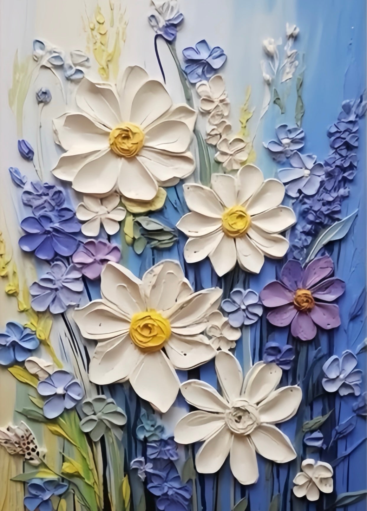 Paint by Numbers Kit 3D Flowers