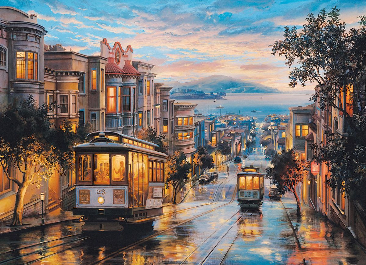 Paint by Numbers Kit San Francisco Cable Car Heaven