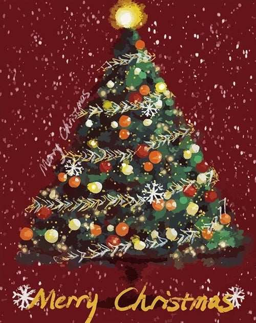 Paint by Numbers Kit Christmas Tree