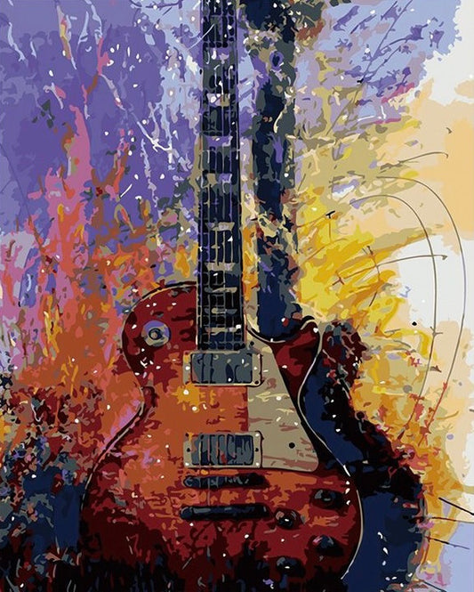 Paint by Numbers Kit Vintage Guitar