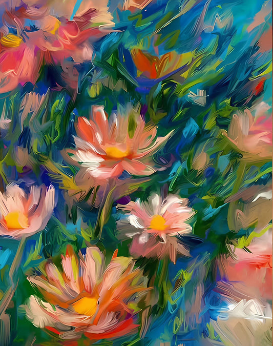 Paint by Numbers Kit Abstract Flower