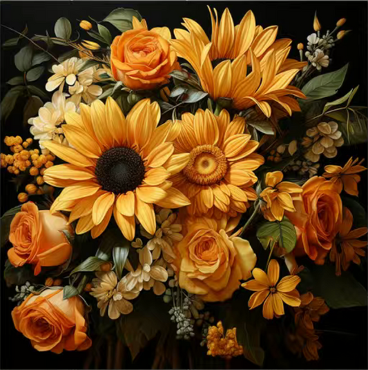 Paint by Numbers Kit Sunflowers