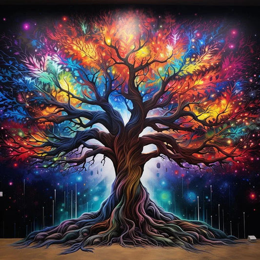 Paint by Numbers Kit Colorful Tree