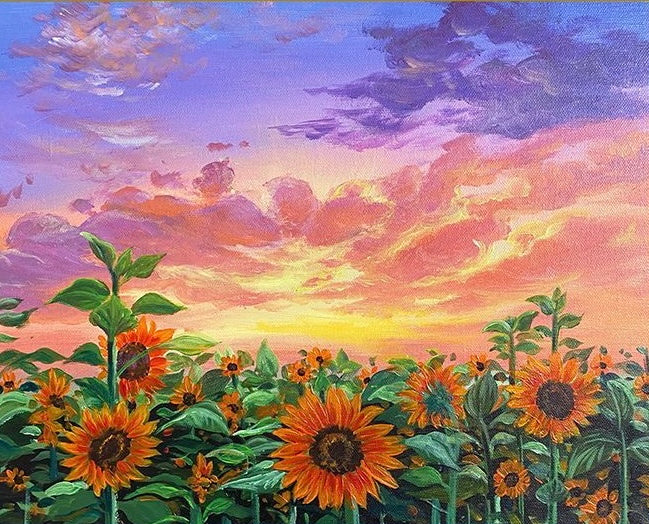 Paint by Numbers Kit Sunflower