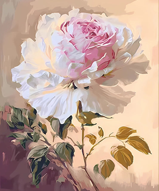 Paint by Numbers Kit Pink Camellia