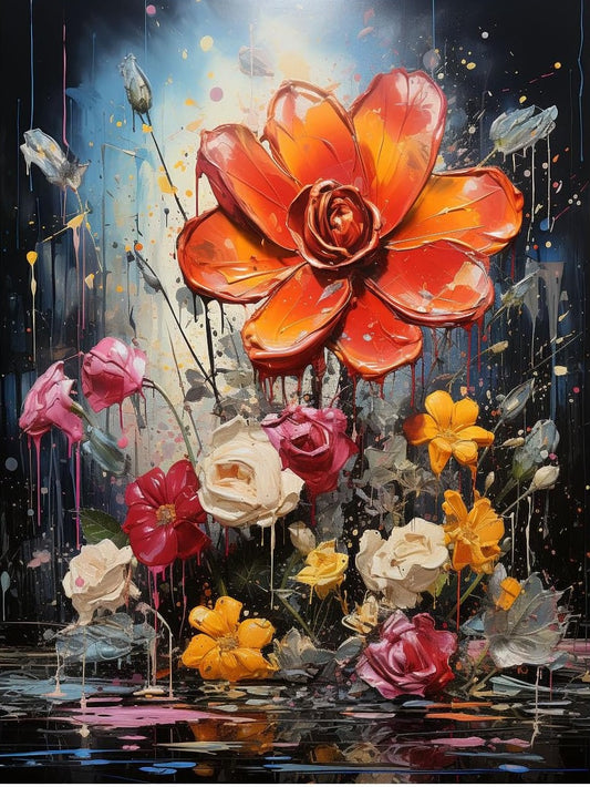 Paint by Numbers Kit Flowers