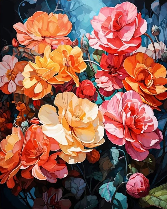 Paint by Numbers Kit Flowers