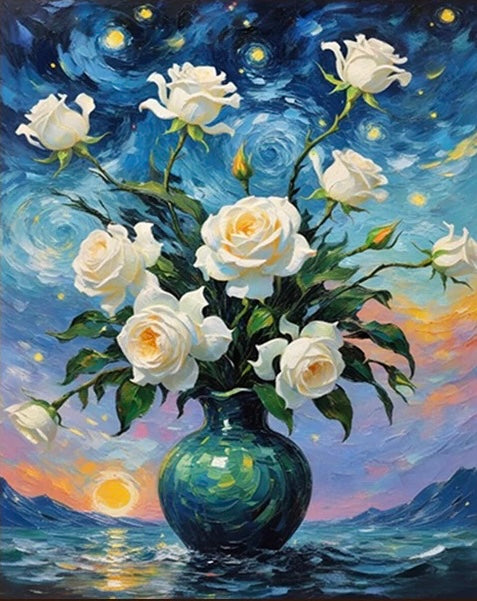 Paint by Numbers Kit Flowers