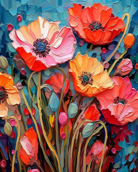 Paint by Numbers Kit Flowers