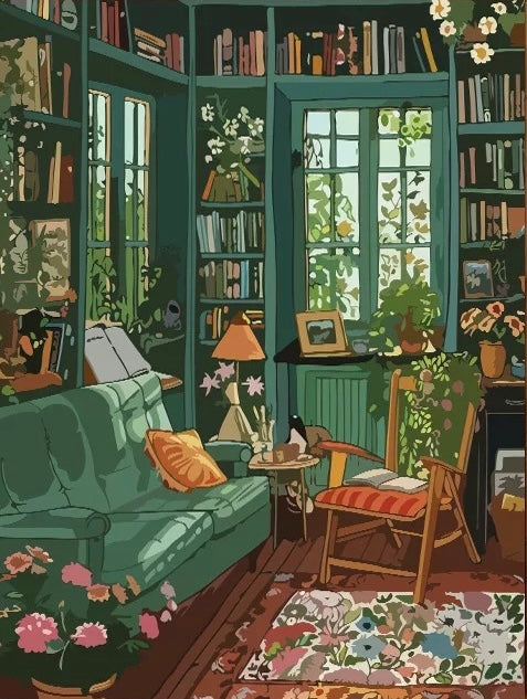 Paint by Numbers Kit Cozy Room