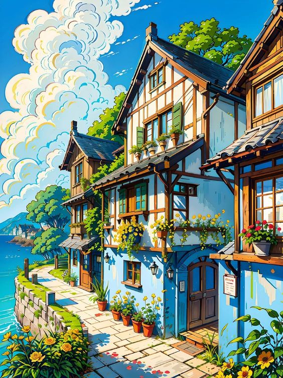 Paint by Numbers Kit Beautiful Scenery