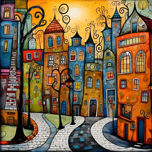 Paint by Numbers Kit Colored House