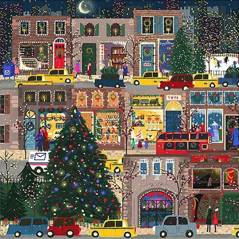 Paint by Numbers Kit Christmas Street Scene