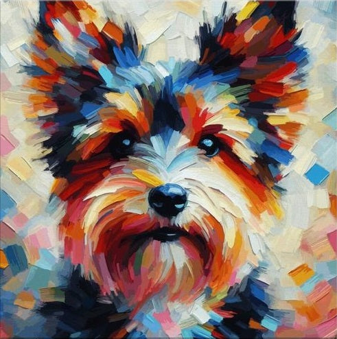 Paint by Numbers Kit Cute Dog