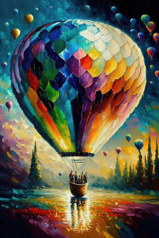 Paint by Numbers Kit Hot Air Balloon