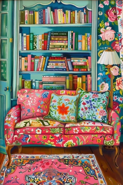 big size painting by numbers beautiful and cozy living room