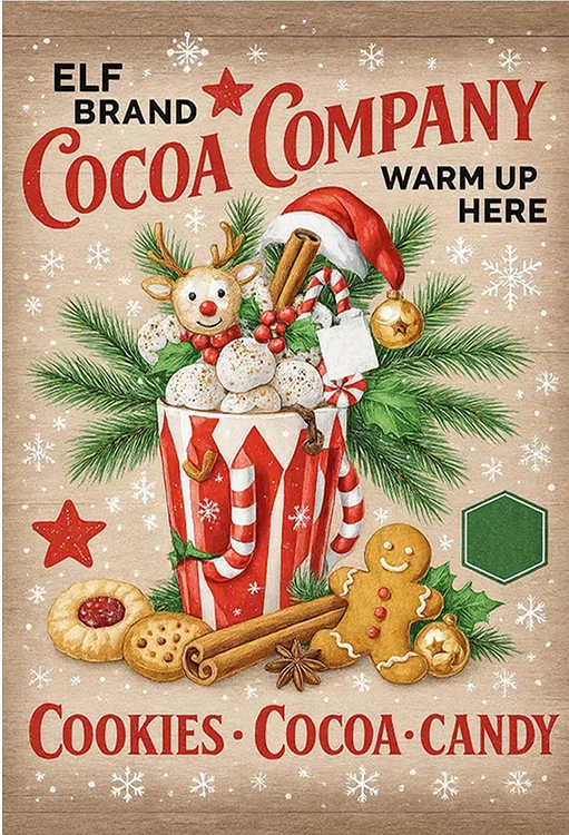 big size paint by numbers kit christmas poster