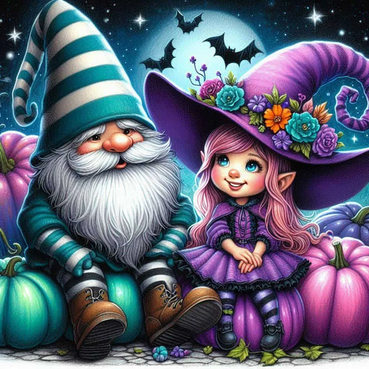 paint by numbers kit goblin and girl