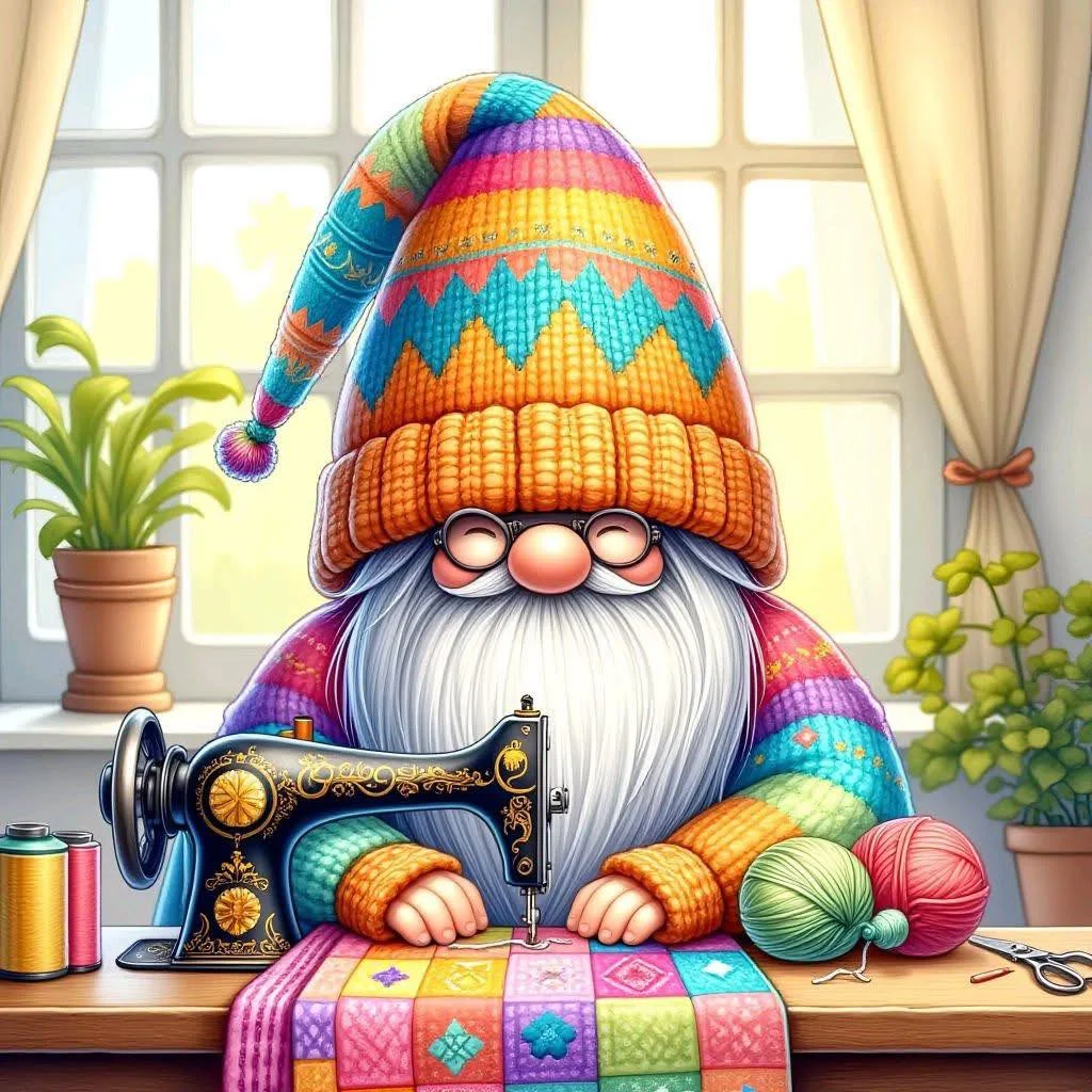 paint by numbers kit goblin sewing