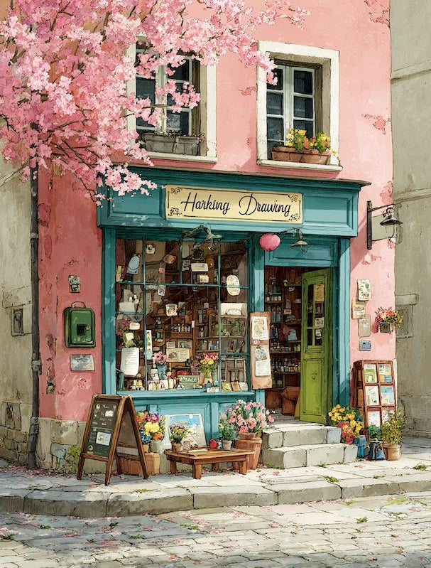 paint by numbers kits street grocery store