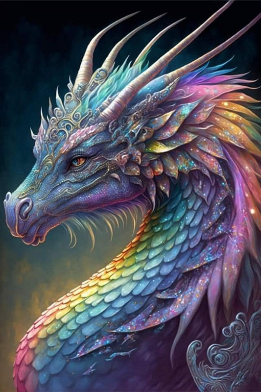 Paint by Numbers Kit Colorful Dragon