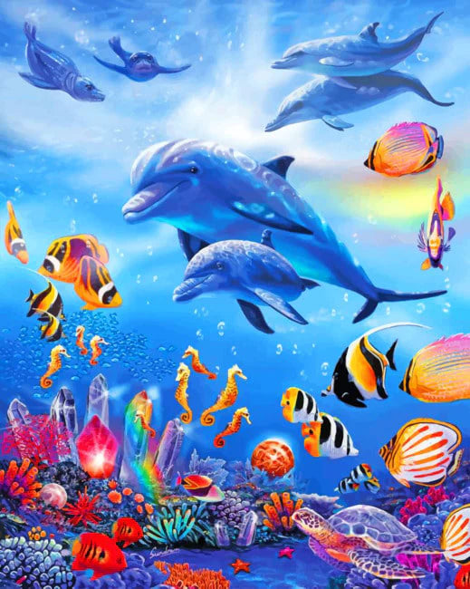 Paint by Numbers Kits The Underwater World