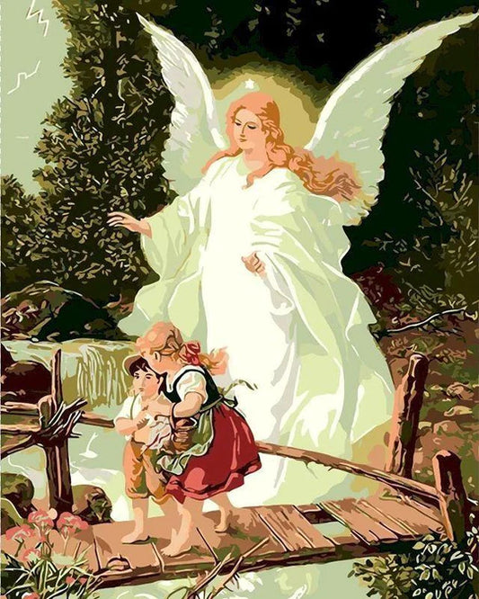 Paint by Numbers Kit Angel And Child