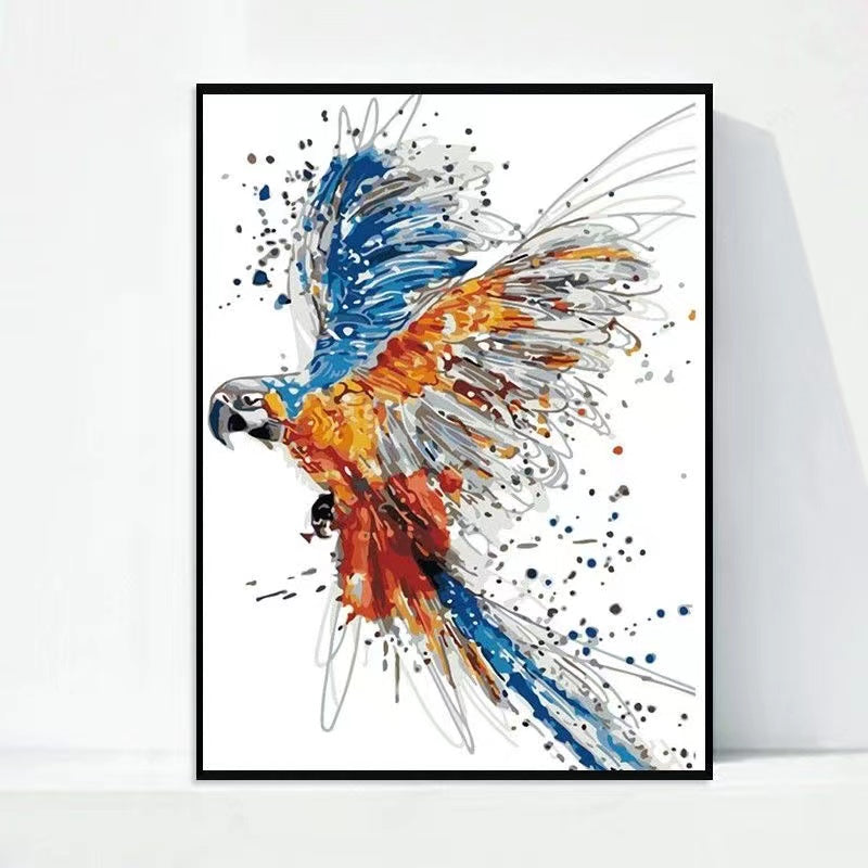 Paint by Numbers Kit Abstract Colorful Bird
