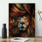 Paint by Numbers Kit Abstract Lion