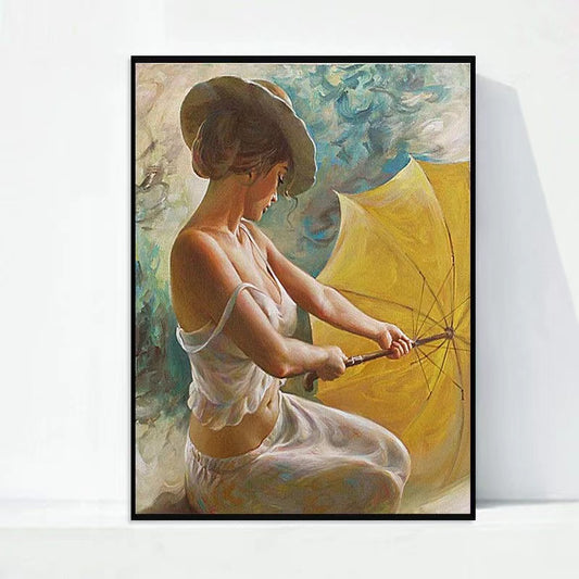 Paint by Numbers Kit Woman With Umbrella