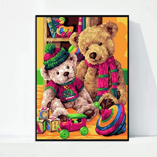 Paint by Numbers Kit Teddy Bear