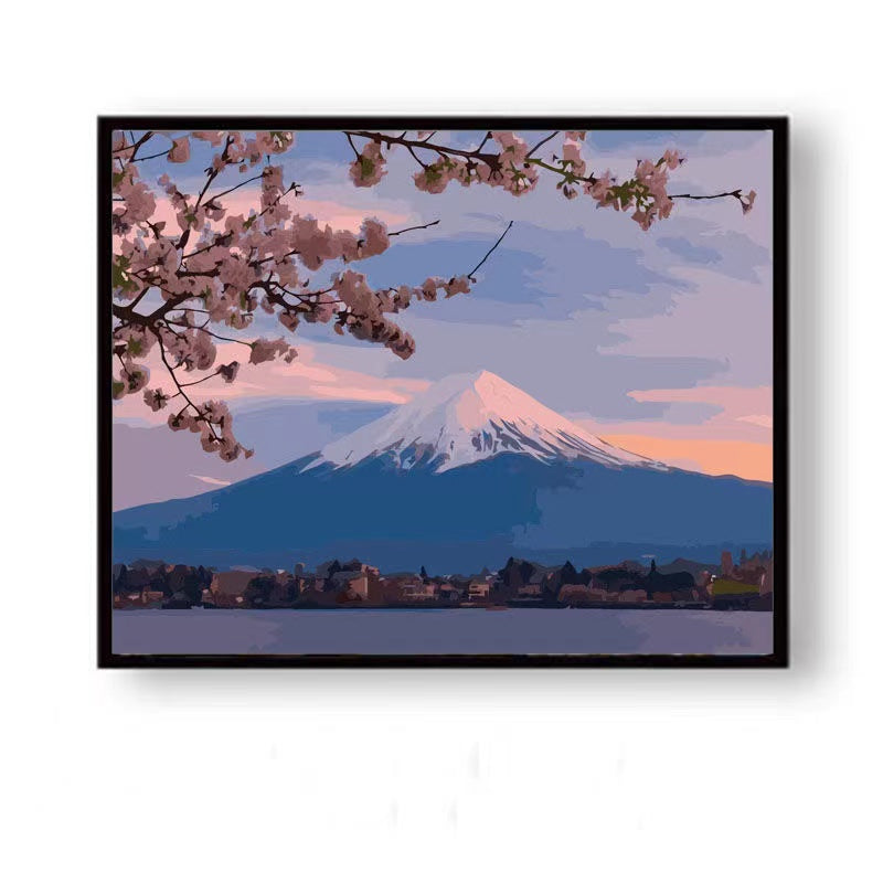 Paint by Numbers Kit View Of Mount Fuji