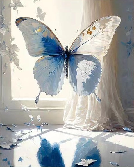 Paint by Numbers Kit Blue Butterfly