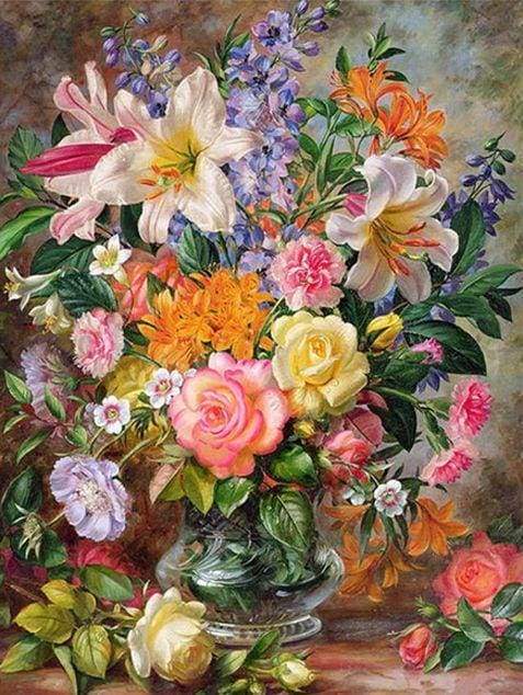 Paint by Numbers Kit Flowers