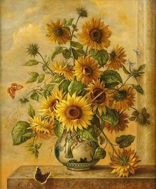 Paint by Numbers Kit Sunflower