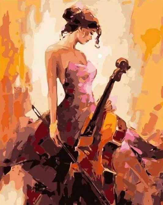Paint by Numbers Kit Woman With Cello